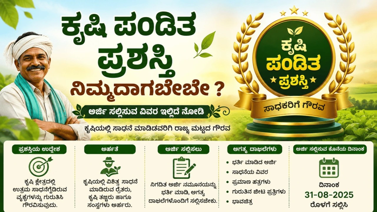 Application invitation for krishi pandit Award 2026